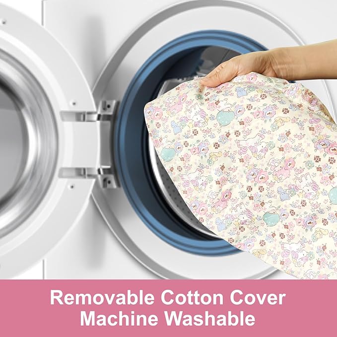 Nursing Pillow, Ergonomic Support Breastfeeding Pillow for Easier Breast Feeding and Bottle Feeding, Baby Feeding Pillow with Machine Washable Cotton Cover (Pony)