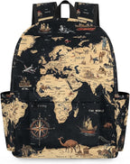 Toddler Backpack for Boys Kids, Cute Preschool Kindergarten School Bags for Girls Bookbag Daycare Travel Daypack, 15 Inch(World Map)