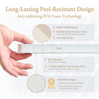 PopsyKosy Super 1 Inch Thick Premium Quality Exercise & Baby Foam Play Mats - Expandable & Large Non-Toxic Odorless Floor Mat - 6 Tiles Spacious 6x4ft - Peel-Resistant - Desert Sand