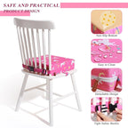 Toddler Booster Seat for Dining Table, Stronger Support Booster Seat for Table Washable 2 Safer Straps Non-Slip Bottom Portable for Kids Baby Increasing Cushion for Travel Home