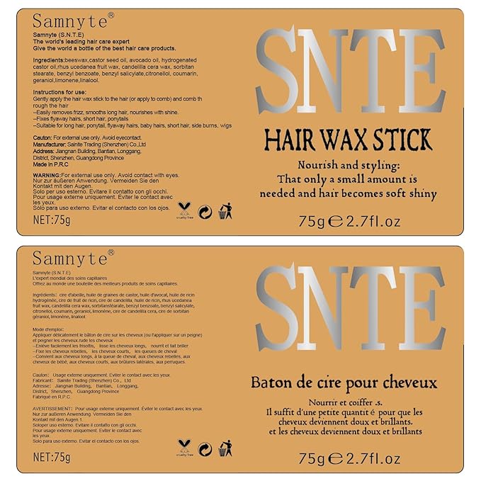 Hair Wax Stick & Styling Accessories - Smooths Flyaways for Kids & Women, 1000 Elastic Hair Ties, 1 Slick Back Hair Brush, 2 Hair Loop Styling Tools - Creates Ponytails & Braids for Teen Girls Gifts