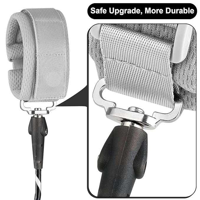 Accmor Anti Lost Wrist Link with Induction Lock, Upgraded Toddler Leash, Reflective Kids Wrist Leash for Baby, Child Walking Wristband Leashes with Magnetic Unlock Design for Outdoor Travel (6.5ft)