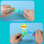 48 Piece Suction Cup Toys Construction Set, Silicone Building Blocks DIY Blocks - Sucker Toy are Fun Bath Toys, Fidget Toys for Toddlers 1-3 Old Boys and Girls