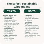Our Wet Wipes | EWG Verified Safe | 100% Water & Plant Based | Unscented & Safe for Sensitive Skin | Fragrance Free and Totally Chlorine Free (4 packs, 256 wipes)