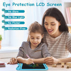 LCD Writing Tablet for Kids, 10 Inch Colorful Drawing Board, Learning Educational Toddler Toys Gifts for Kids, Drawing Tablet Gift for Boys Girls 3 4 5 6 7 8 Years Old (Blue-Dinosaur)