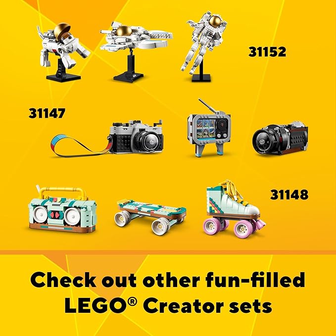 LEGO Creator 3 in 1 Flowers in Watering Can Building Toy Set - Fun, Creative Activity for Kids, Girls and Boys, Ages 8+ - Building Options for Rain Boots or Birds - Cute Birthday Gift Idea - 31149