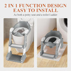 Potty Training Seat, Toddler Toilet Seat for Little Boys Girls, Potty Training Toilet with Urinals, Toddler Step Stool Ladder and Splash Guard