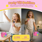 Karaoke Machine for Kids, Toys for 3-12 Years Old Girls Gifts, Kids Karaoke Microphone Machine Toy, Best Fun Christmas Birthday Gifts for 5 6 7 8 9 10 11 Years Teens Girl Boys Rose 2 Mic