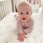 Newton Baby Mini Crib Fitted Sheets (2-Pack) | Organic Muslin Cotton, Breathable & Soft Baby Sheets, Washable Baby Mattress Sheets, Fits Any Mini Sized Crib 24" x 38", Wishing on a Star Print + White