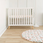 Crane Baby 100% Cotton Breathable Fitted Baby and Toddler Sheet for Standard Mattress (28 X 52), Machine Washable Crib Boho Rainbow Boho Rainbow