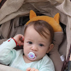 KAKIBLIN Baby Neck Pillow, Upgraded Baby Support Pillow,Head Pillows for Carseat, Newborn Neck Support for Car Seat,Pushchair,Travel(Brown)