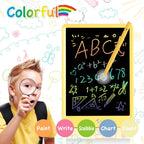 ORSEN LCD Writing Tablet 10 inch, Colorful Doodle Board Drawing Pad for Kids, Toddler Toys for Ages 2-4 5-7 Girls Boys Gifts (Yellow)