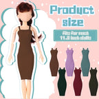 Bencailor 6 Pcs Doll Clothes for 11.8 Inch Doll Accessories Summer Tops Swimwear Robe T Shirt Dress Winter Coat Jacke Outfit Girl Birthday Gift