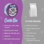 Cookie Box Crochet Kit for Beginners - Learn to Craft Amigurumi Stuffed Animals - Knitting Gift for Kids and Adults - Beginner-Friendly Yarn - Stitch-by-Stitch Video Tutorial - Koala Coal