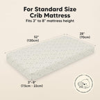 KeaBabies 2-Pack Baby Crib Sheets for Boys, Girls - 52x28 Viscose Derived from Bamboo Toddler Bed Sheets Neutral, Fitted Crib Mattress Cover for Standard Baby Bedding, Soft & Cozy (Pine Grove)