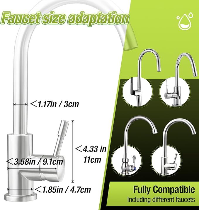Faucet Lock Guard - Child Proof & Pet Proof Spigot Cover for Kitchen & Bathroom, Universal Anti-Touch Faucet Safety Protector for Kids Toddlers Babies | Double Check Sizes for faucets (Small)