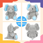 Cuteoy Talking Elephant Repeat What You Say Musical Stuffed Animal Shaking Singing Plush Toy Electric Interactive Animated Plushies Gifts for Kids Girls Boys