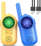 Walkie Talkies for Kids Rechargeable, 3 4 5 Year Old Boy Girl Gifts, 2 Pack Birthday Gifts for 3 4 5 6 7 8 Year Old Boys, Toddler Toys for Indoor Outdoor Games