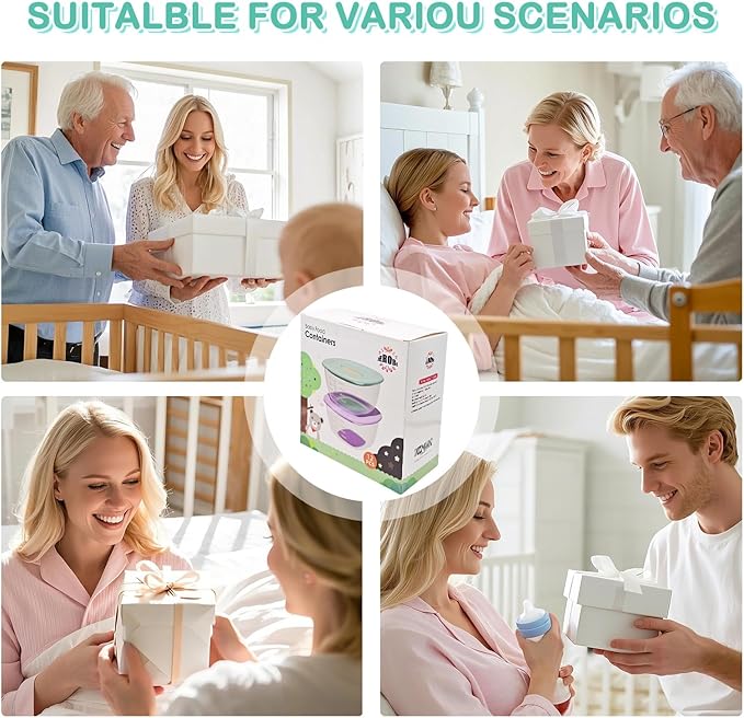 Leak-Proof Baby Food Storage Containers 12-Pack - 4oz BPA-Free Freezer & Microwave Safe Food Jars with Airtight Lids for Infants, Travel, Nurseries