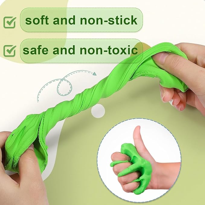 Air Dry Clay 104 Colors, Modeling Clay for Kids, DIY Model Magic Clay, Soft and Non-Sticky, Colorful Clay Starter kit with Accessories and Tools, Great Arts & Crafts Gift for Girls Boys Kids.