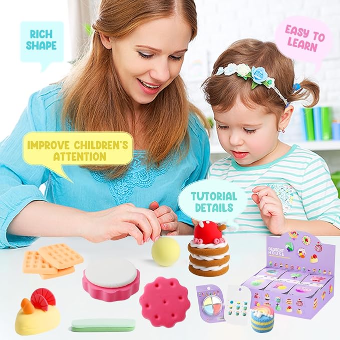 Air Dry Clay Kits - Modeling Clay for Kids, Ultra Light & Soft, Safe & Non-Toxic, DIY Air Dry Clays Kit with Sculpting Tools and Tutorials, Creatible Art Crafts Toys Gifts for Boys Girls