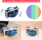 Desk-Kinetic-Toys Cool-Gadgets for Fidget: 20Mins Spinning-Tops, Cool-Stuff Figet Game for Adult Teen Children Kid, Optical-Illusion Stress Relief Gifts for Man Women Office School Home Christmas