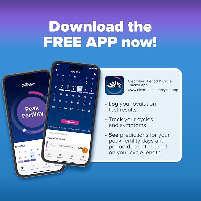 Clearblue Ovulation Test with Clear Digital Results, Over 99% Accurate at Detecting LH Surge, 40 Ct