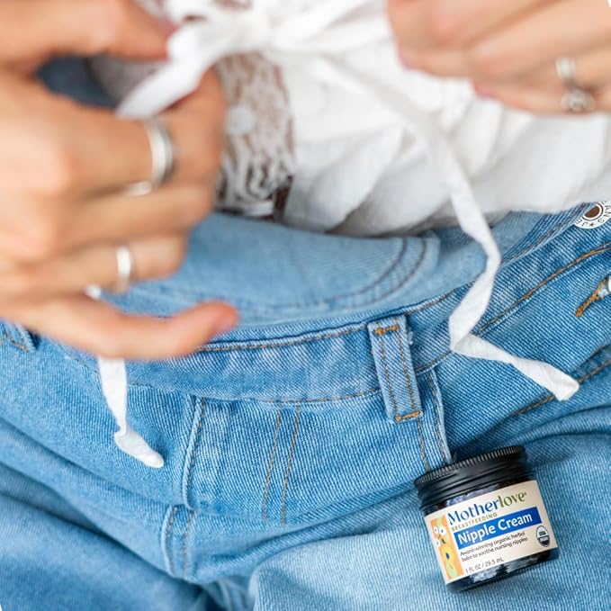 Motherlove Nipple Cream (2 oz) Organic Lanolin-Free Nipple Cream for Breastfeeding—Benefits Nursing & Pumping Moms