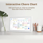 Dragon Touch 21.5" Digital Calendar Chore Chart – 1080P Full HD Interactive Touchscreen, Smart Family Planner, Hearth Display Digital Calendar Wall & Desk Mountable for Seamless Scheduling