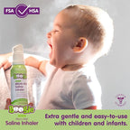 Boogie Micro-Mist Saline Inhaler, Baby Nose Congestion Relief, Nasal Spray for Kids, Pediatrician Recommended, 1.7oz Unscented - Pack of 1