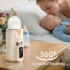 Portable Bottle Warmer for Breastmilk & Formula, Baby Rapid Milk Warmer, Accurate Temperature Control, Retain Nutrients Baby Essentials for Home and Outing(with Charger)
