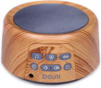 DOUNI White Noise Machine with 27 Soothing Sounds Timer, Adjustable Volume, Memory Function for Sleeping, Relaxation,Sound Machine for Kid,Adult,Nursery,Home,Office,Travel.Wood Grain