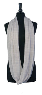 LK Baby Infinity Nursing Scarf Breastfeeding Cover Ultra Soft Premium Jersey Polyester- 100% AZO free and Safe for Baby (Light Grey Pattern)