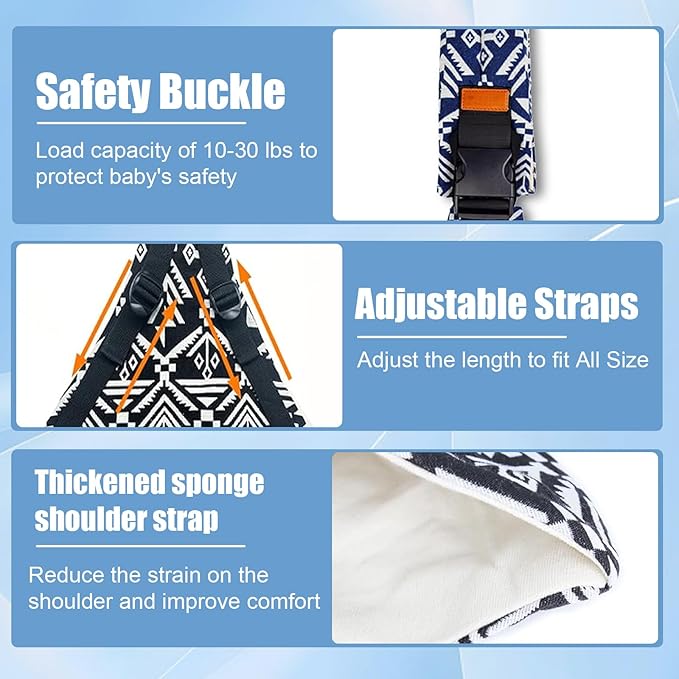 Baby Sling Carrier 2025 Baby Carrier Newborn to Toddler Sling Lightweight Baby Carrier Sling with Adjustable Straps Toddler Carrier Baby Wrap Sling for 10-30 lbs(Leaf)