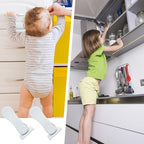 Child Proof Door Lever Lock(6 Pack) - Baby Proofing Door Handle Lock, 3M Adhesive & No DrillingNeed, Minimalist Design, Child Safety Door Handle Locks