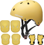 Kids Bike Skateboard Helmet Pad Set,Toddler Cyling Protective Gear Knee & Elbow Pads Wrist Guards for 5-8-10-12-14-16 Years Girls Boys Bicycle Scooter Roller Skate Inline Skating Rollerblading