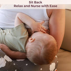 Momcozy Original Nursing Pillow for Breastfeeding-Pioneering Safety Fence- Wider Feeding Pillows for More Support for Mom & Baby- Easier Nursing & Hand Free- Fit for All, Removable Cotton Cover