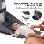 Diaper Bag Backpack with Changing Station, Baby Diaper Bag Organizer for Moms Dads Large Baby Changing Bags