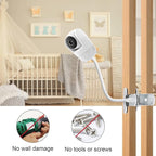 BFYTN 15.7 inches Baby Monitor Mount Compatible with VTech VM901, VM924, VM928, VM923, RM7764, RM5764, RM5754 Flexible Clip Clamp Mount Long Gooseneck Arm