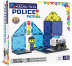 MAGNA-TILES Police Patrol 20-Piece Magnetic Construction Set, The Original Magnetic Building Brand