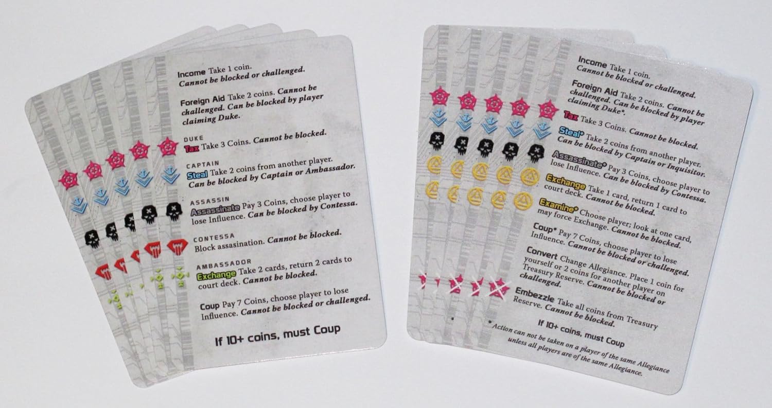 Coup Reformation 2nd Ed. Card Game Expansion - Strategy & Social Deduction in Quick 15 Minute Rounds For All Lovers of Board Games – 2-10 Players Ages 10+, Teens, & Adults by Indie Boards & Cards