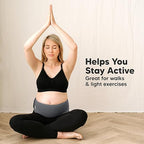 KeaBabies Maternity Belly Bands for Pregnant Women - Soft & Breathable Pregnancy Belly Support Band, Adjustable Maternity Belt for Back, Pelvic Support, Comfortable, Easy to Use (Mystic Gray, M/L)