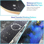 Easy_Way Complete Skateboards- Standard Skateboards for Beginners Kids Boys Girls Teenager- 31''x 8''Canadian Maple Cruiser Pro Skate Board, Skateboards