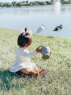 BraveJusticeKidsCo | Snack Attack II Snack Cup | Collapsible Silicone Snack Container | Toddler and Baby Snack Catcher Lid (Blue Steel)