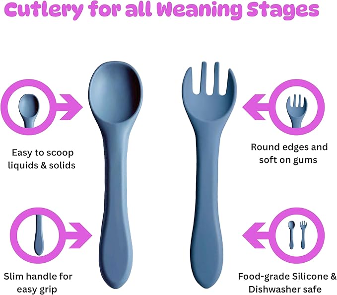 Mom'so cool bib set, Cool baby blue color for both boys & girls, Aged 6-months old and above, Waterproof, Lightweight & Multi-purpose (All-in-one)