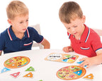 ORCHARD TOYS Moose Games, Pizza! Game. Match Colors and Shapes to Make a Perfect Pizza. for Ages 3-7 and 2-4 Players