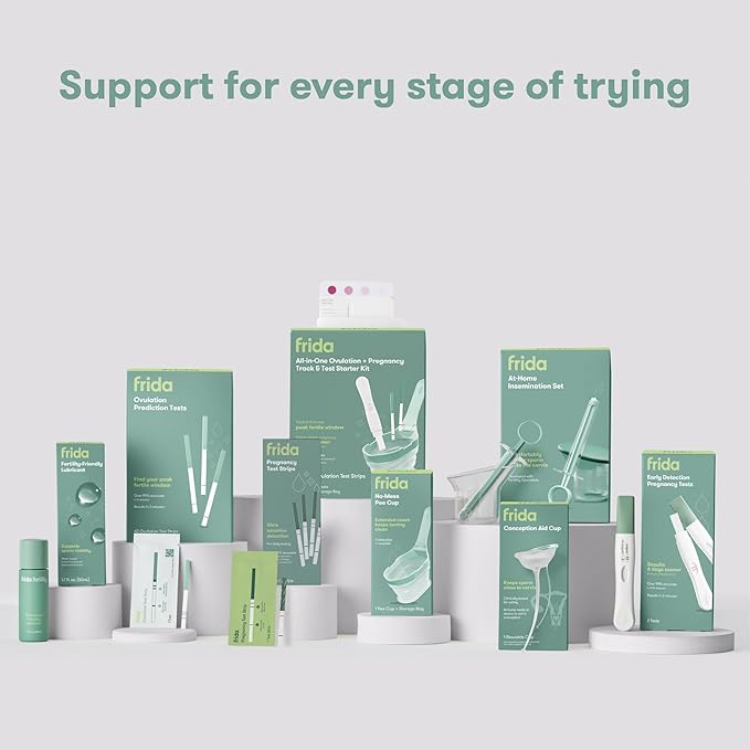 Frida Fertility Pregnancy Test Strips, Over 99% Accurate HCG Test Strips, Ultra Sensitive Early Detection, Easy at Home Pregnancy Test Strips for Family Planning, Quick Results | 25 Test Strips