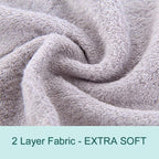 HIPHOP PANDA Baby Washcloths, Rayon Made from Bamboo - 2 Layer Ultra Soft Absorbent Newborn Bath Face Towel - Reusable Baby Wipes for Delicate Skin - Grey, 30 Pack