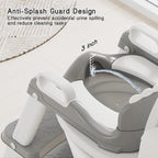 Potty Training Seat, Toddler Toilet Seat for Kids Boys Girls, 2 in 1 Potty Training Toilet for Kids, Splash Guard Anti-Slip Pad Step Stool, Adjust High Potty Chair for Toddler Kid Boys Girls