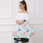 Carseat Cover for Boys and Girls - Multi-use Nursing Canopy for Breastfeeding, Stroller, High Chair Cover (Rose)